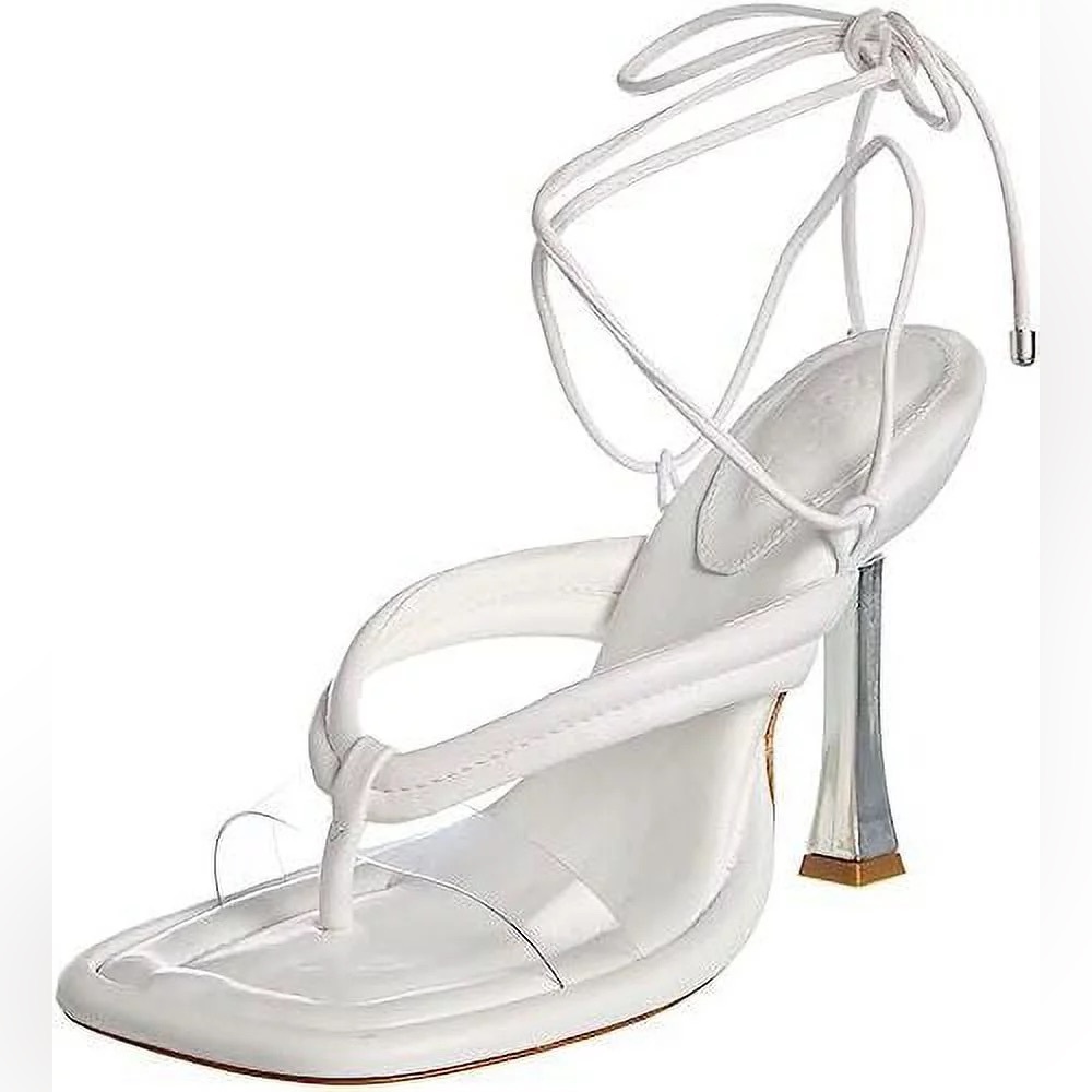 SCHUTZ White Strappy Heels